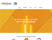 Tablet Screenshot of ifoha.de